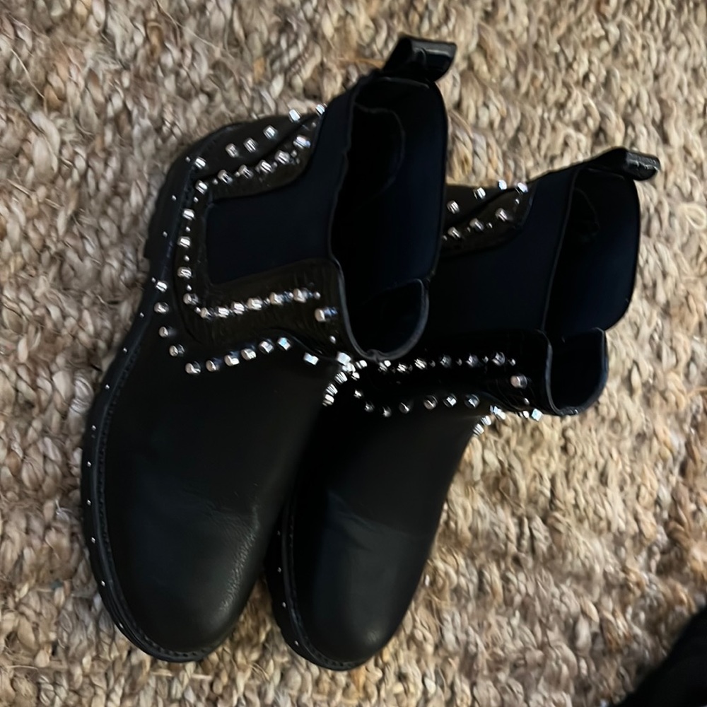 Black Studded Boots 9
